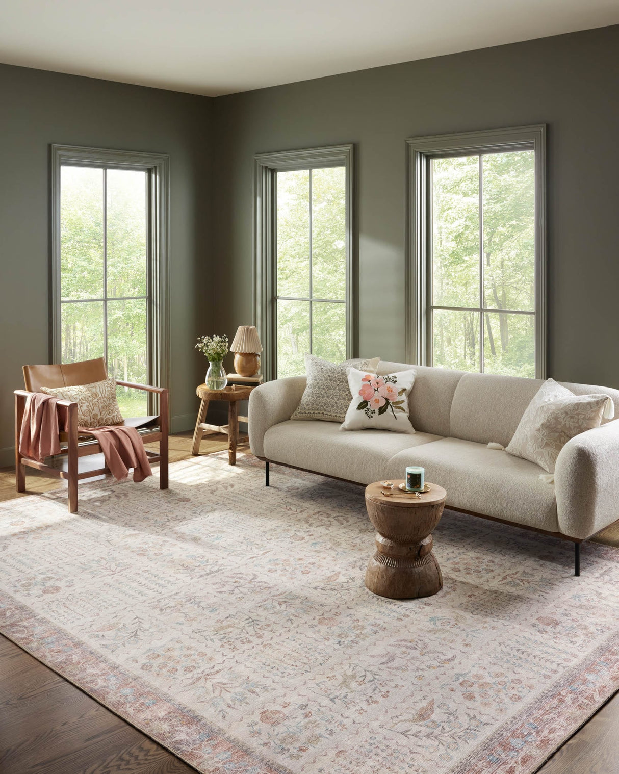 Rifle Paper Co. x Loloi Gallerie Cream Rug Rugs