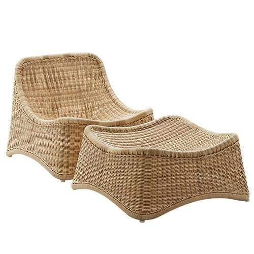 Sika Design Chill Lounge w/ Stool Furniture Sika-ND-E25-NAT