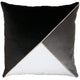 Square Feathers Home Harlow Pillow - Rose Pillow & Decor square-feathers-harlow-black-22x22