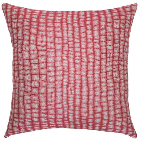 Square Feathers Home Outdoor Kettle Pillow - Berry Outdoor