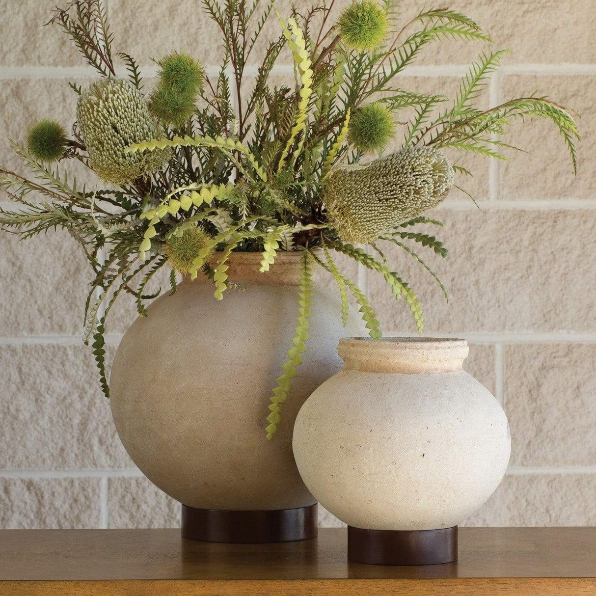 Studio A Desert Water Pot with Iron Base Decor