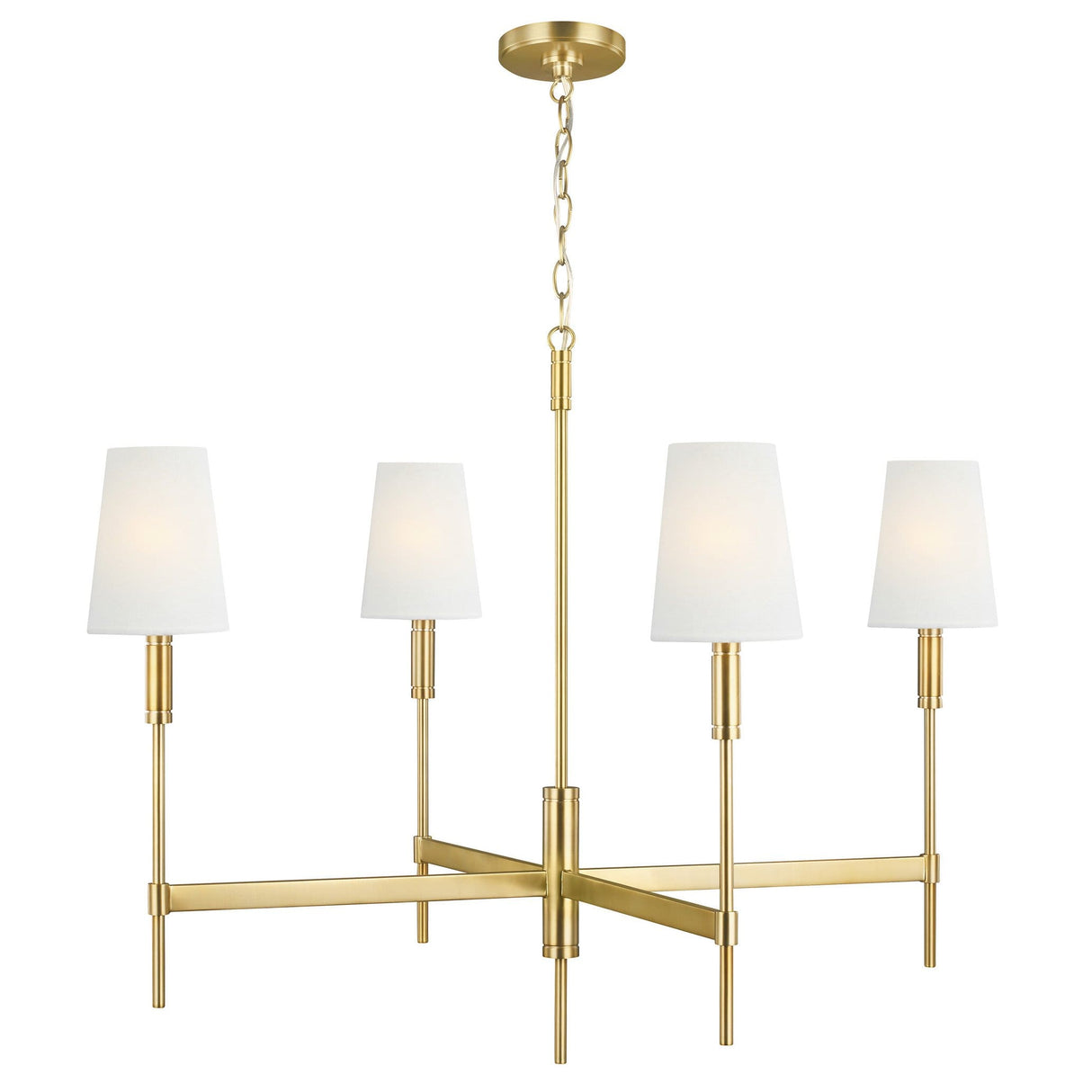 Thomas O'Brien Beckham Classic Chandelier Lighting thomas-obrien-TC1044BBS 014817592986