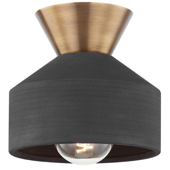 Troy Lighting Covina Flush Mount Lighting troy-C9808-PBR/CBK