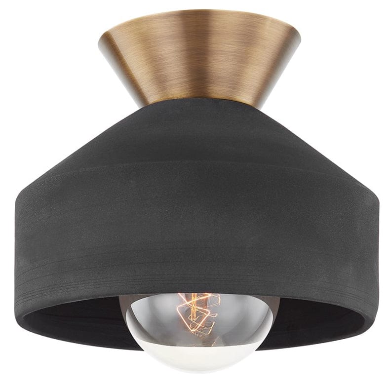 Troy Lighting Covina Flush Mount Lighting troy-C9811-PBR/CBK