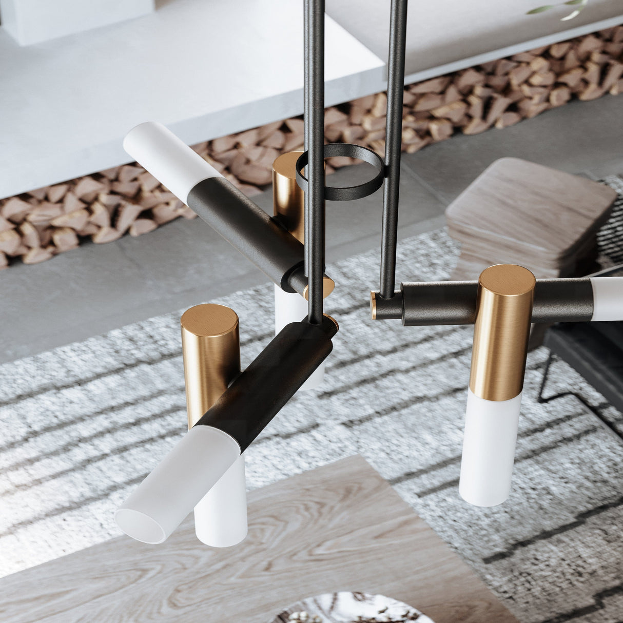 Troy Lighting Koa Chandelier Lighting troy-F8634-PBR-SBK