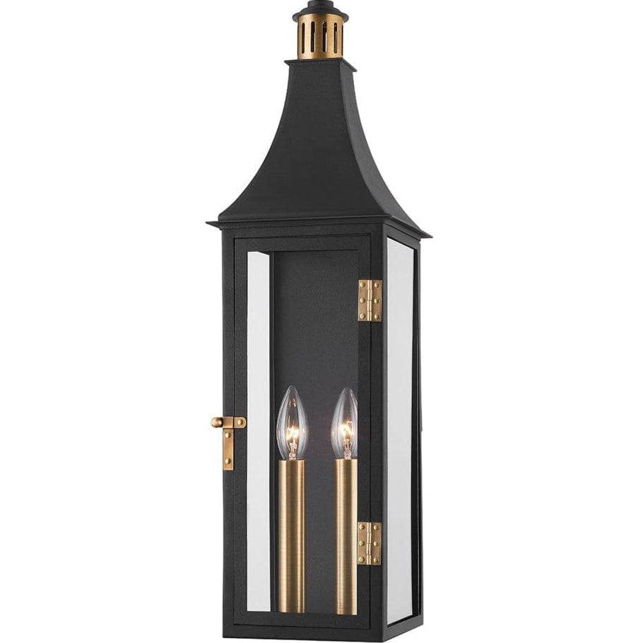 Troy Lighting Wes Outdoor Sconce Lighting troy-B7824-PBR/TBK