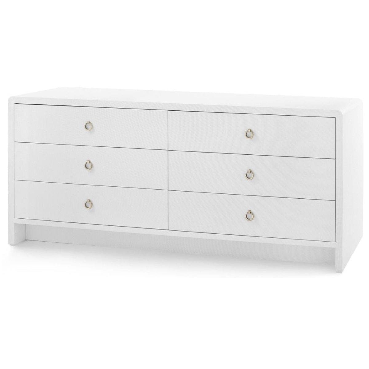 Villa & House Bryant Linen Extra Wide 6-Drawer Dresser Furniture