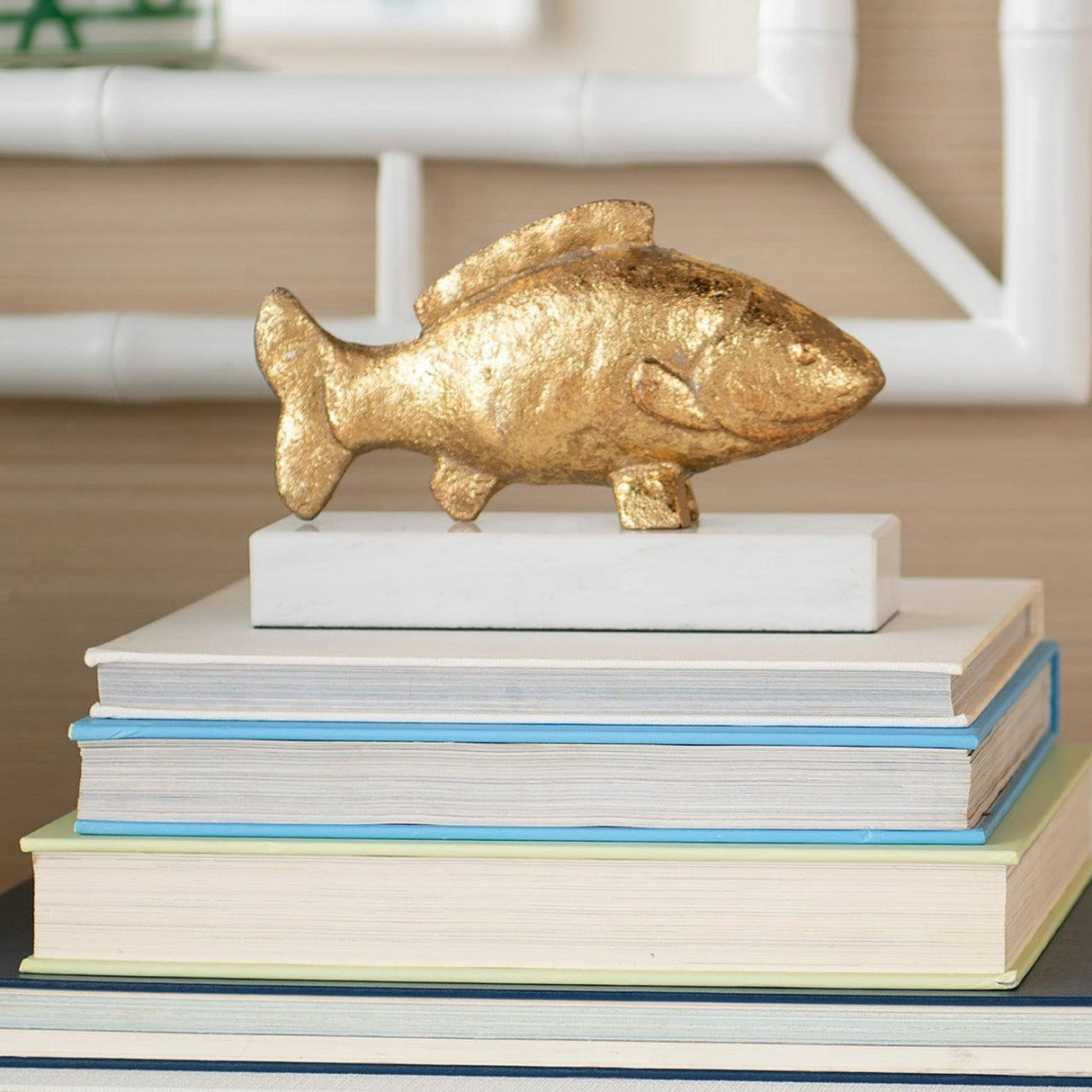 Villa & House Carp Fish Statue - Gold Decor villa-house-CRP-700-808