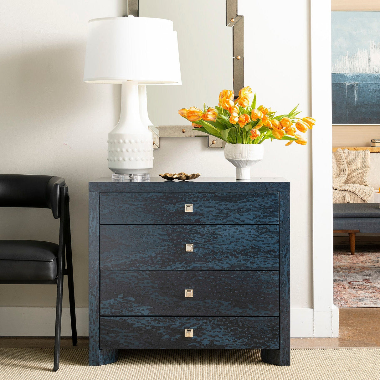 Villa & House Lugano 4-Drawer Side Table Furniture