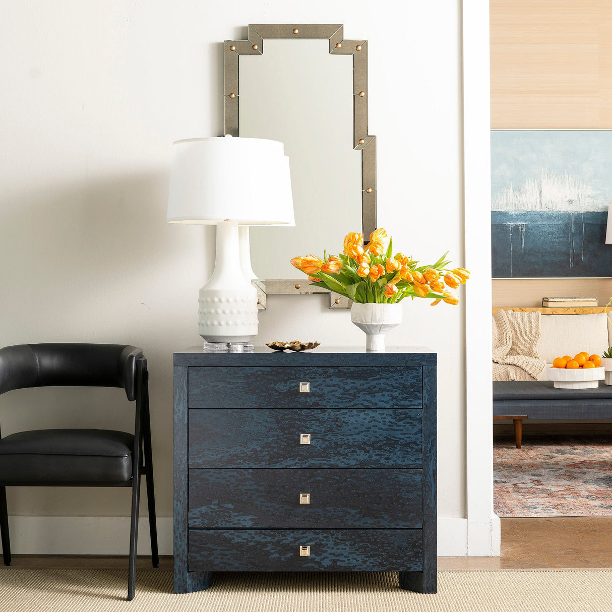 Villa & House Lugano 4-Drawer Side Table Furniture