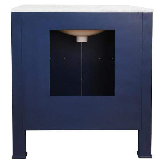 Worlds Away Blanche Bath Vanity - Navy Bedding and Bath