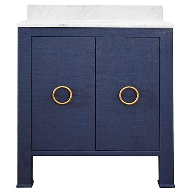 Worlds Away Blanche Bath Vanity - Navy Bedding and Bath worlds-away-BLANCHE NVY