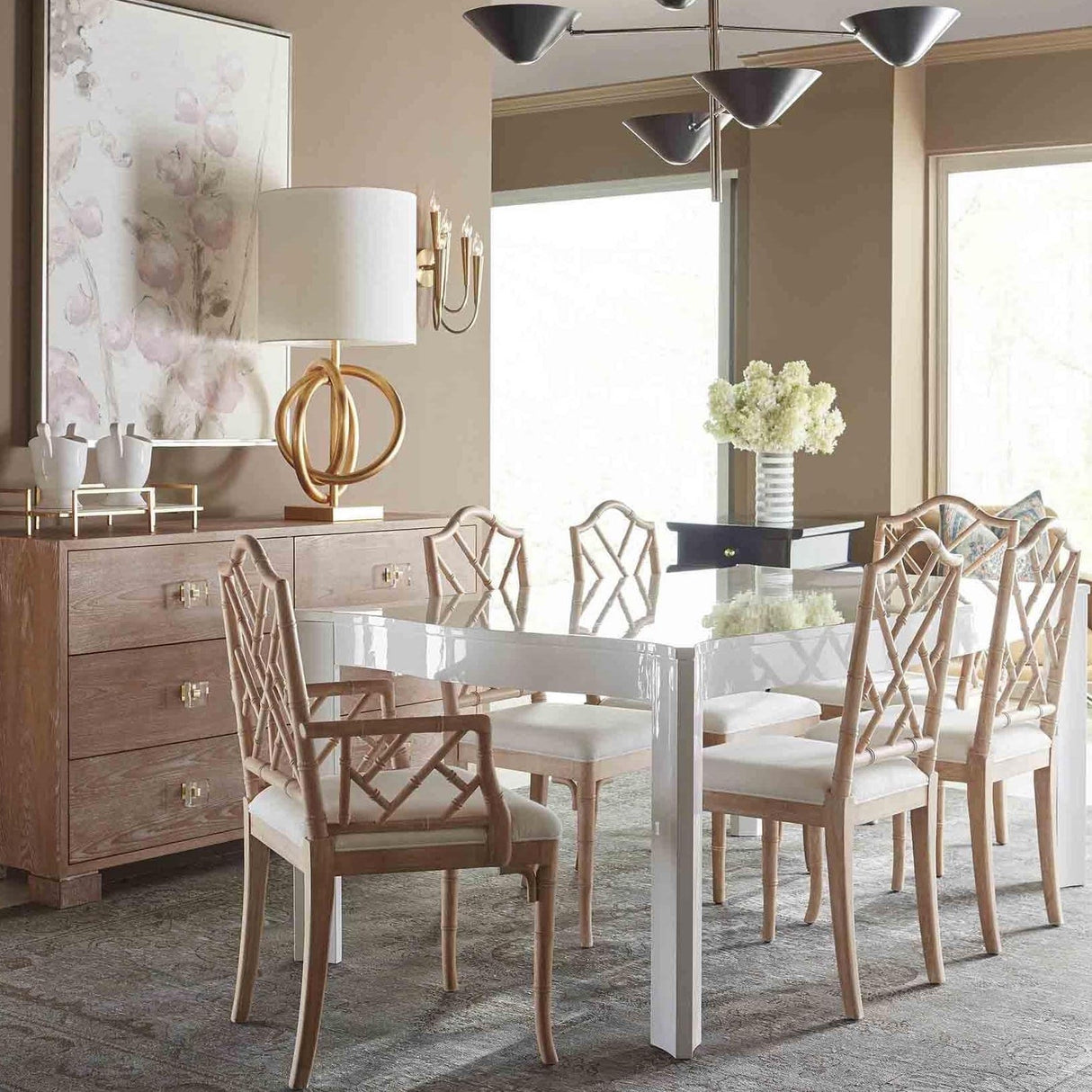 Worlds Away Fairfield Dining Chair Furniture