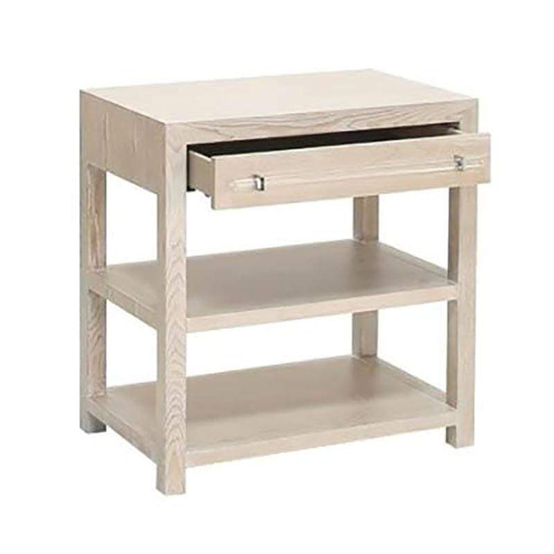 Worlds Away Garbo Side Table Furniture worlds-away-GARBO-WHN 00607629017985