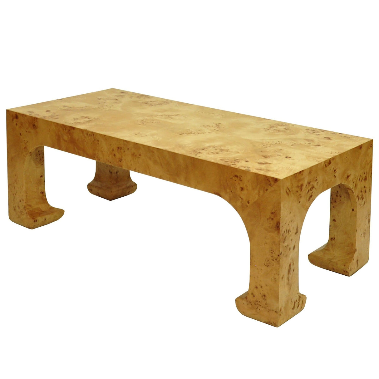 Worlds Away Nicola Coffee Table - Burl Wood Furniture worlds-away-NICOLA BW
