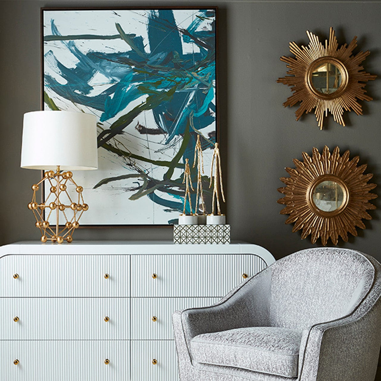 Worlds Away Santo Mirror Mirrors