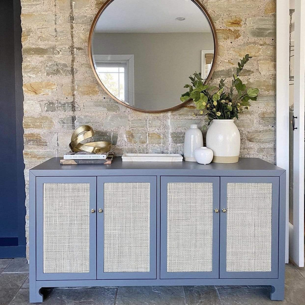 Worlds Away Sofia Cabinet - White Furniture