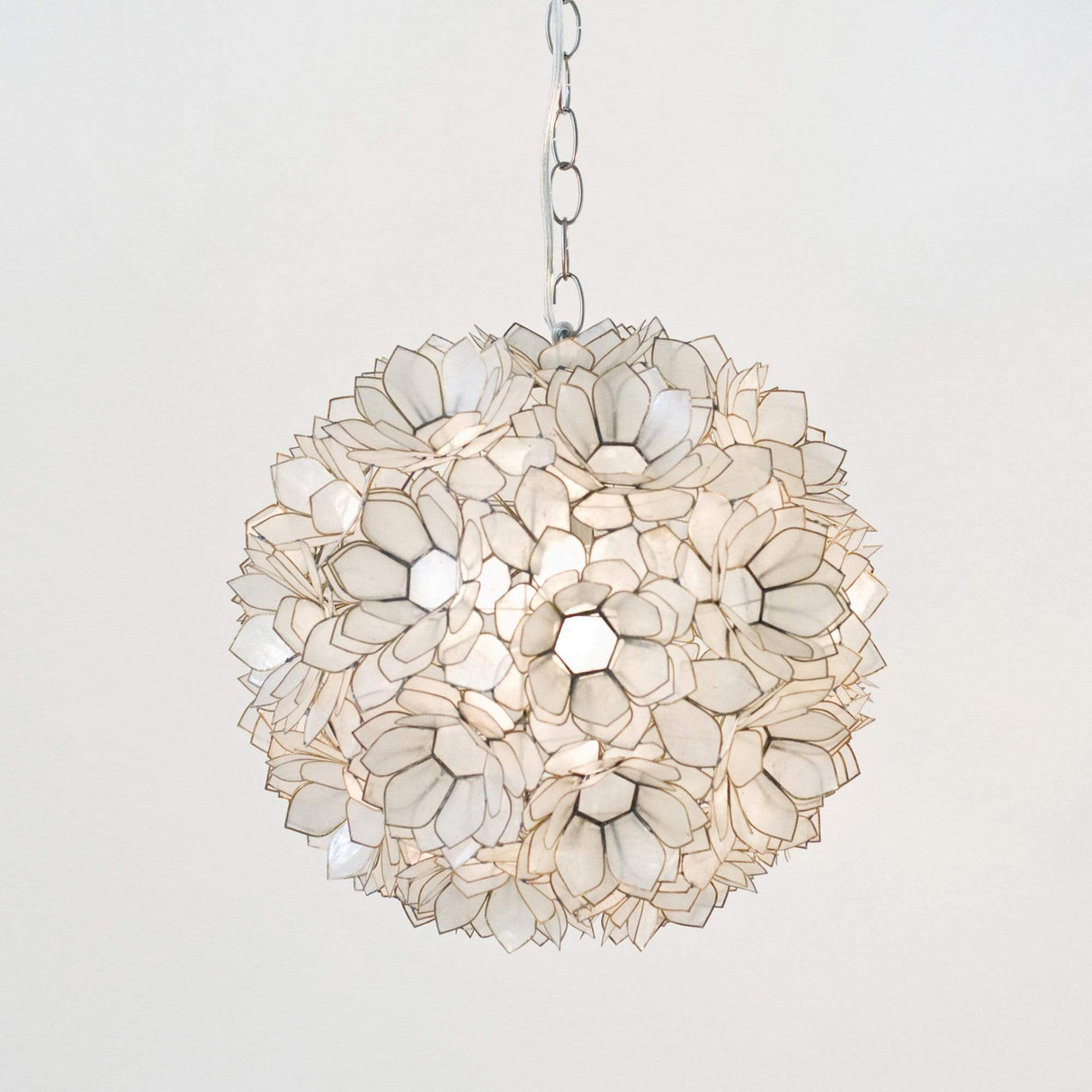 Worlds Away Venus Pendant in Off White Lighting