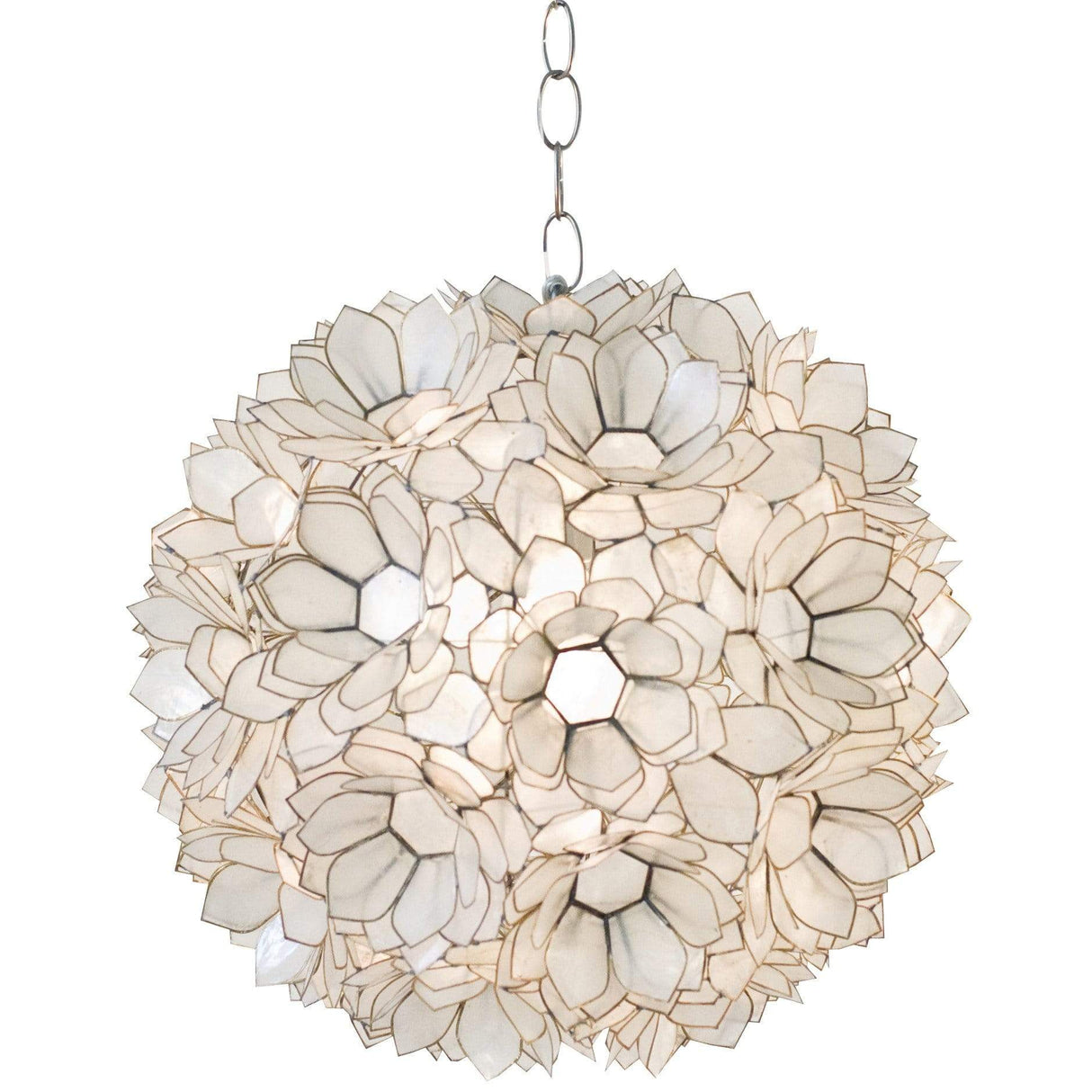 Worlds Away Venus Pendant in Off White Lighting
