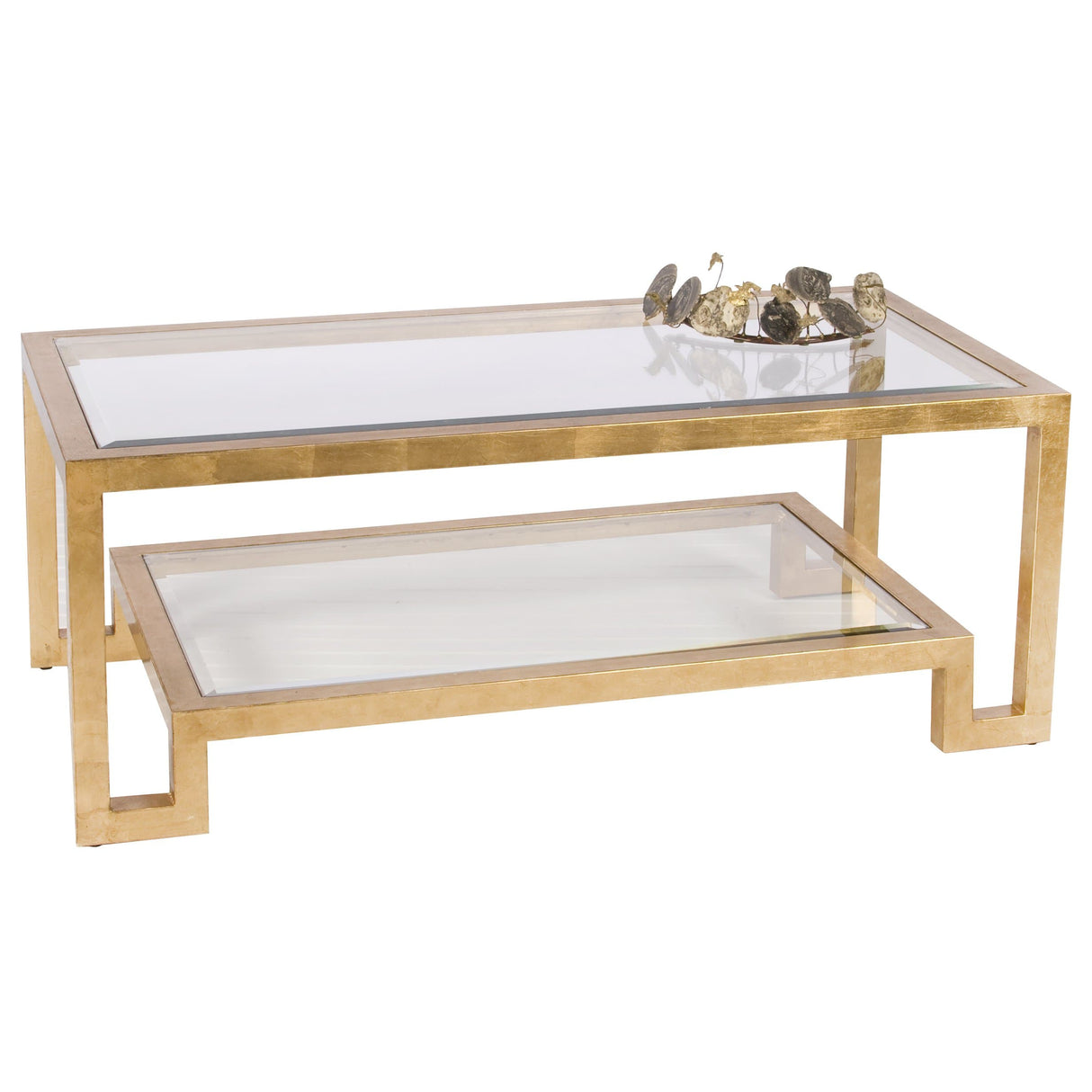 Worlds Away Winston Gold Leafed Coffee Table Furniture Worlds-Away-winston-g 00607629013611
