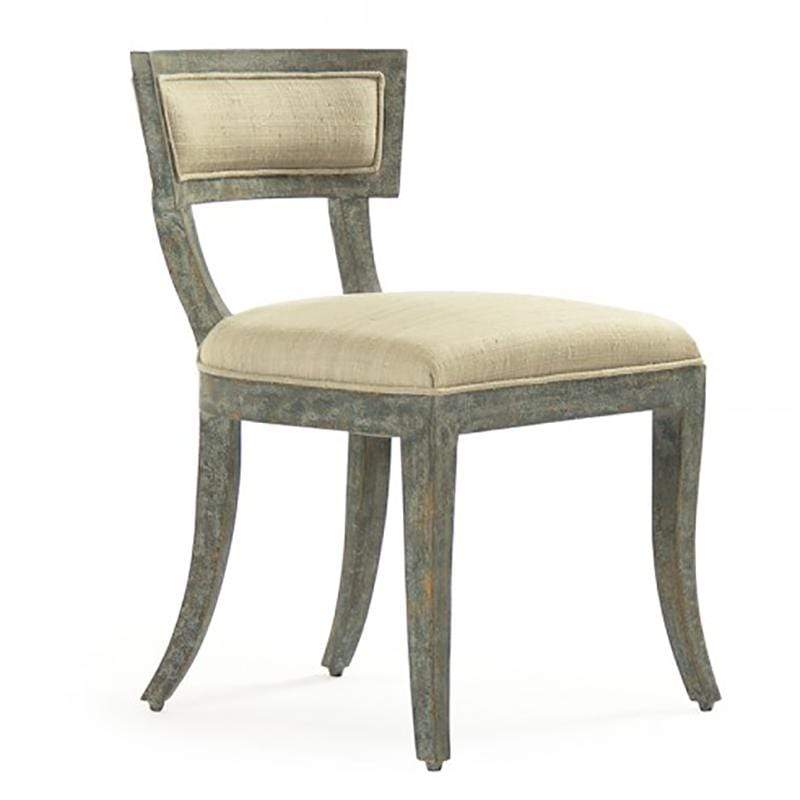 Zentique Ayer Side Chair - Green Birch & Linen Furniture zentique-LI-SH14-22-91-SGreen 00610373327545