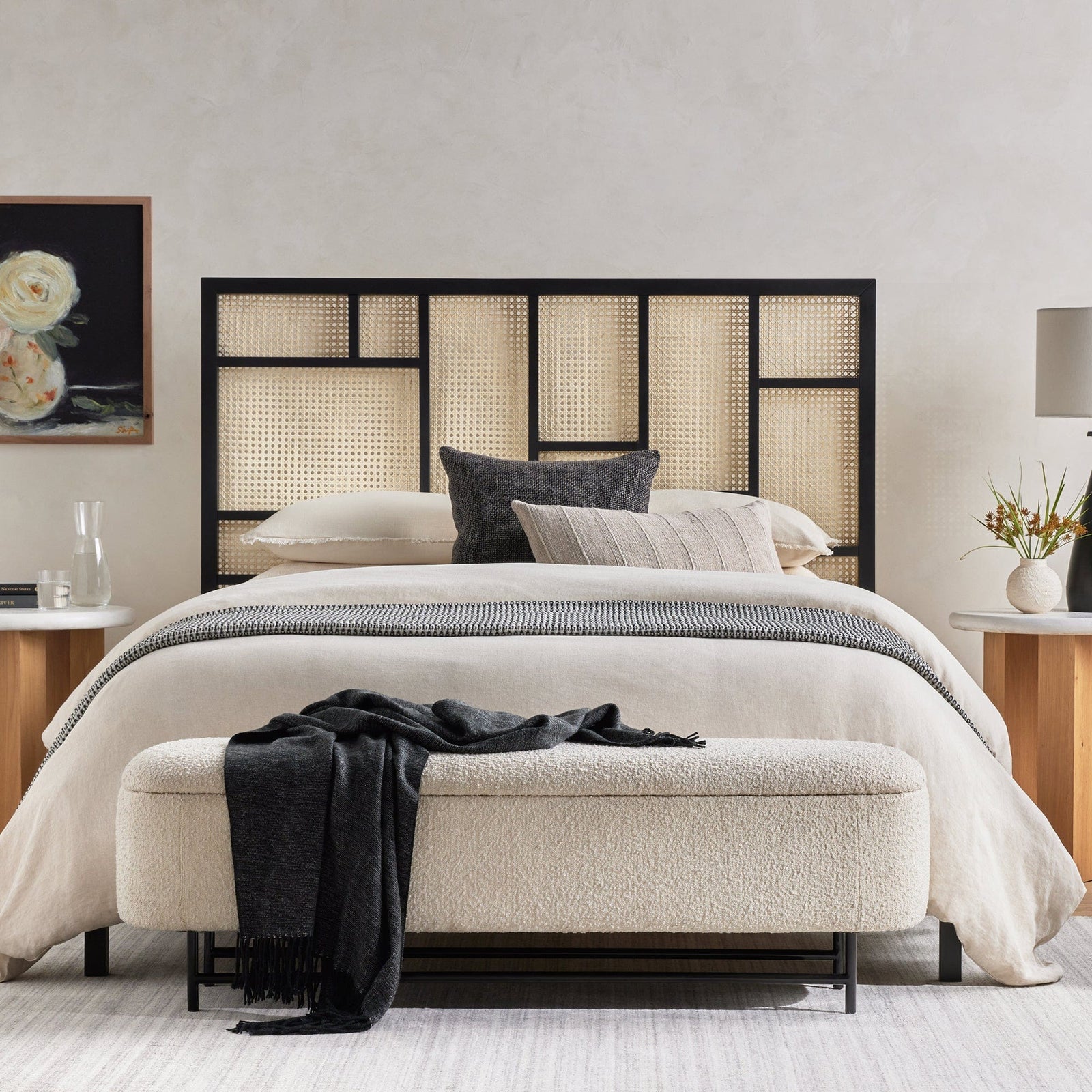 Four Hands Bed and Headboards: Create a Sensual Bedroom Look