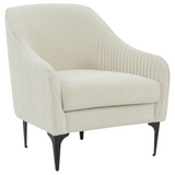 Kim Velvet Accent Chair