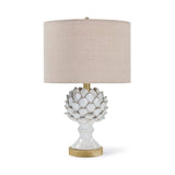 Leafy Artichoke Ceramic Table Lamp - Off White