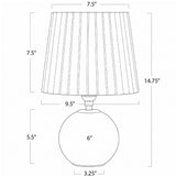 Polly Mini Lamp Table + Desk Lamps