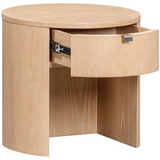 Terra Wood Round Nightstand