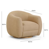 Felicity Boucle Swivel Chair