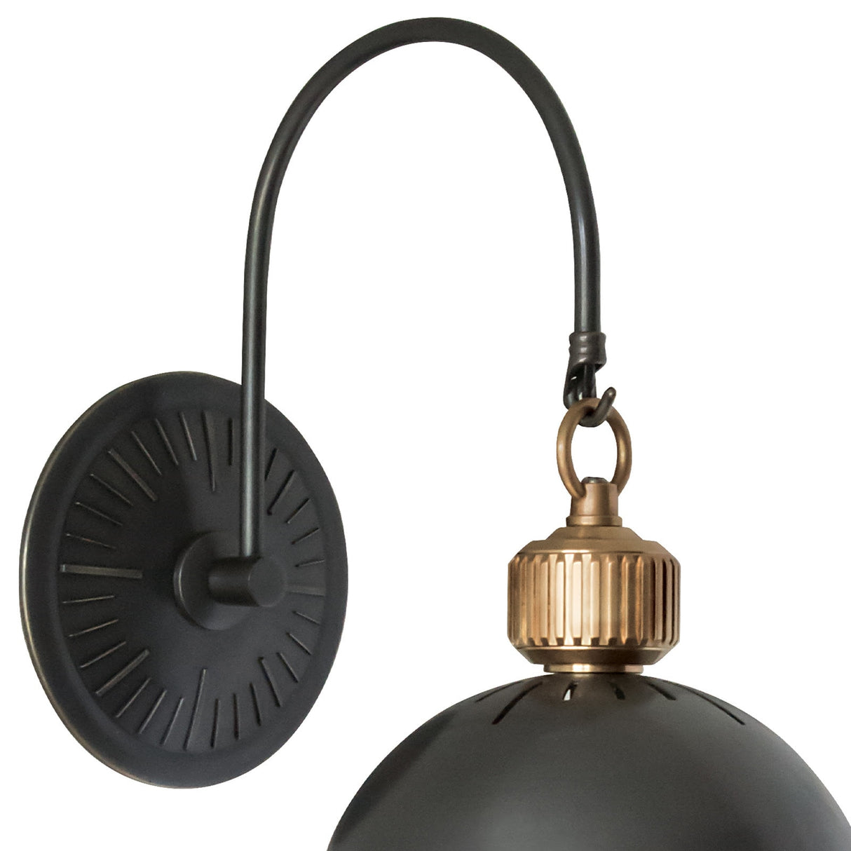 Otis Sconce - Blackened Brass & Natural Brass