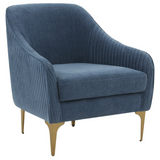 Kim Velvet Accent Chair