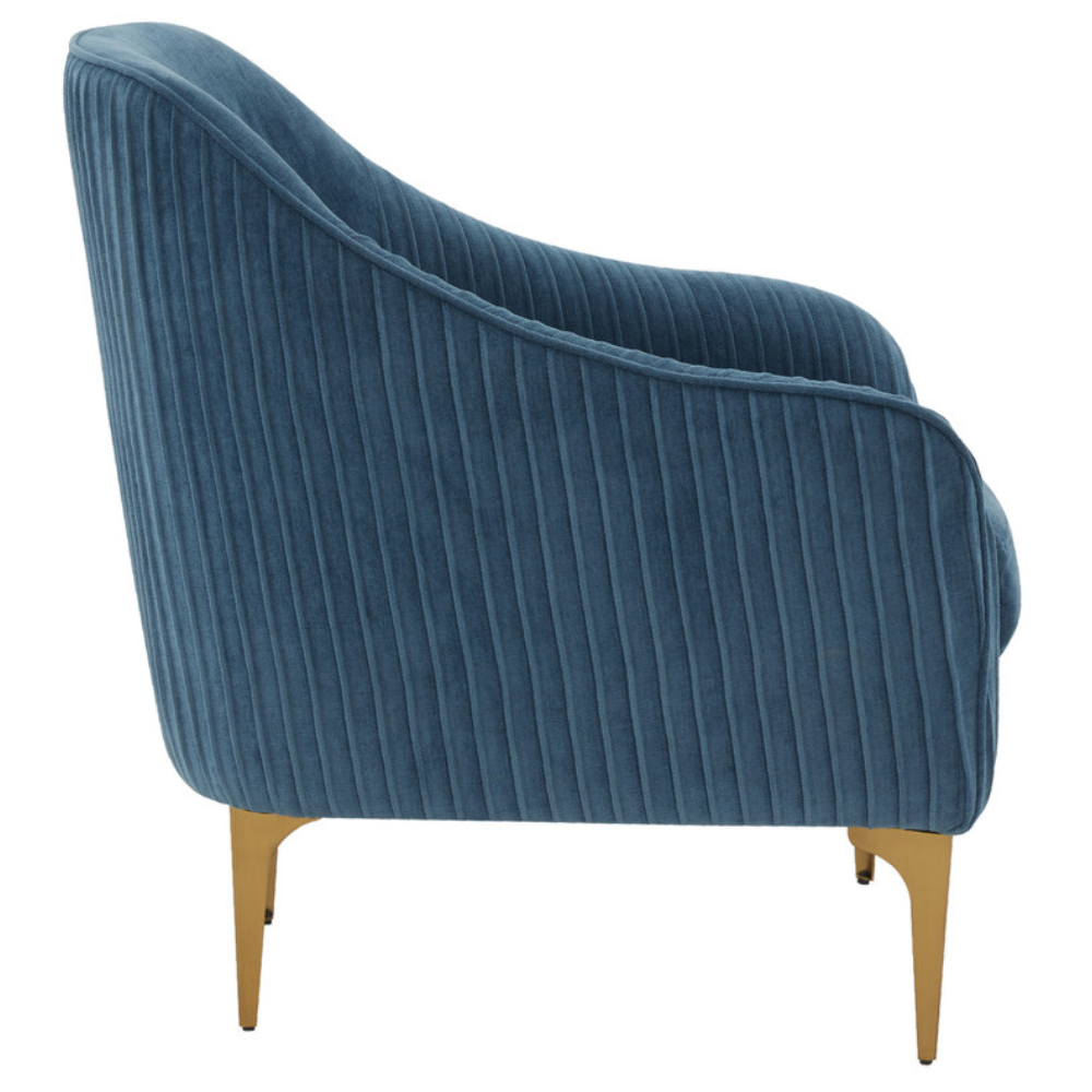 Kim Velvet Accent Chair