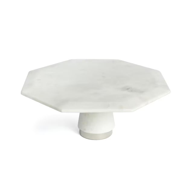 Octagon Marble Cake Stand