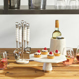 Octagon Marble Cake Stand