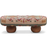 Tricia Textured Wool Upholstered Bench