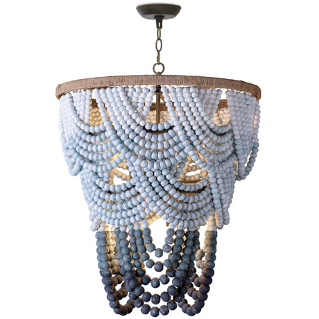Lorelei Wood Bead Chandelier