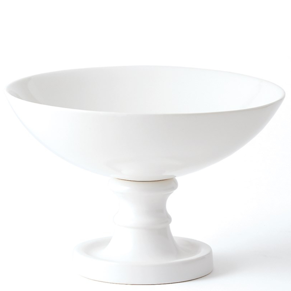 White Pedestal Bowl