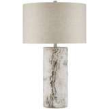 Faux Birch Table Lamp