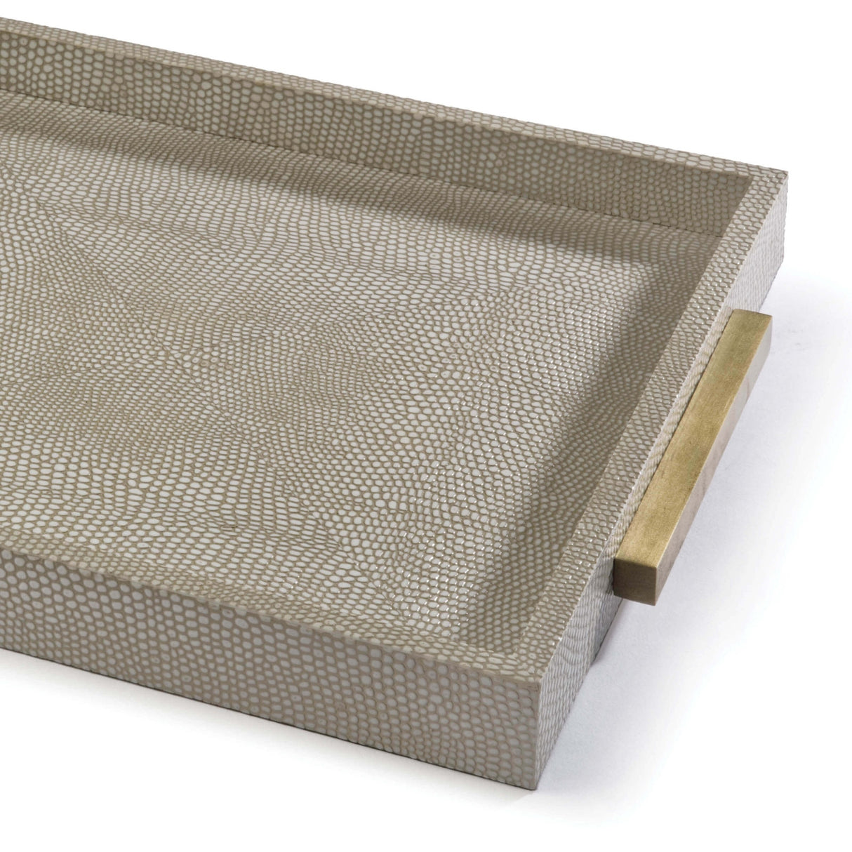 Tray Square Boutique - Ivory Grey Python