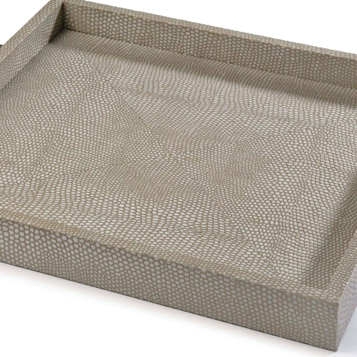 Tray Square Boutique - Ivory Grey Python