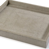 Tray Square Boutique - Ivory Grey Python