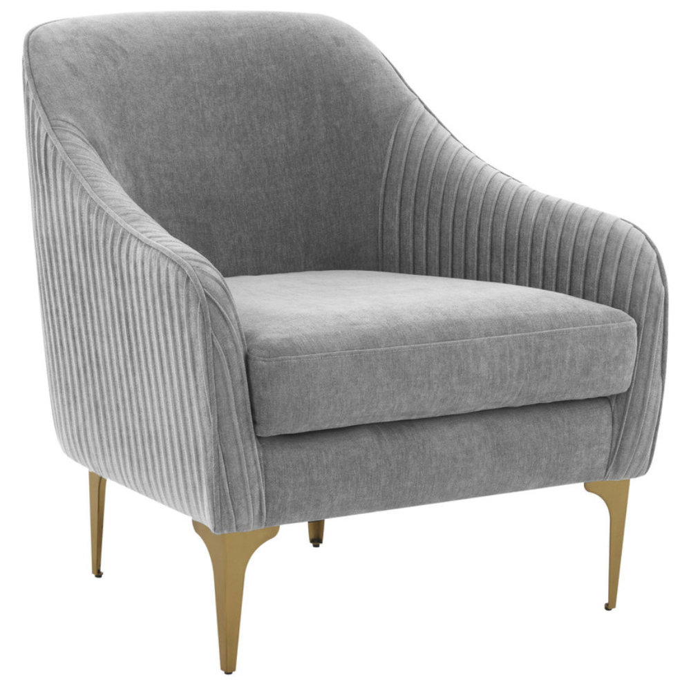 Kim Velvet Accent Chair