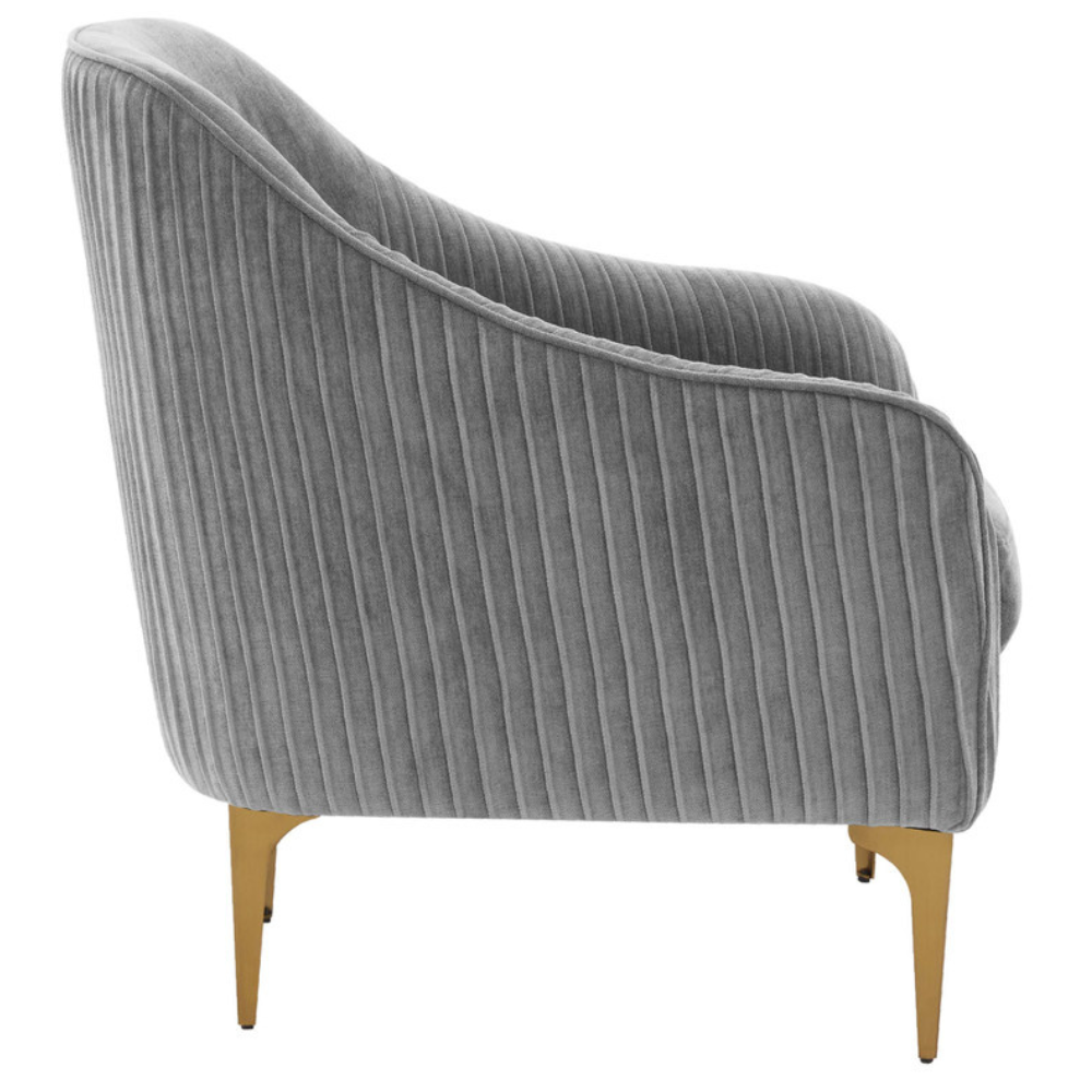 Kim Velvet Accent Chair