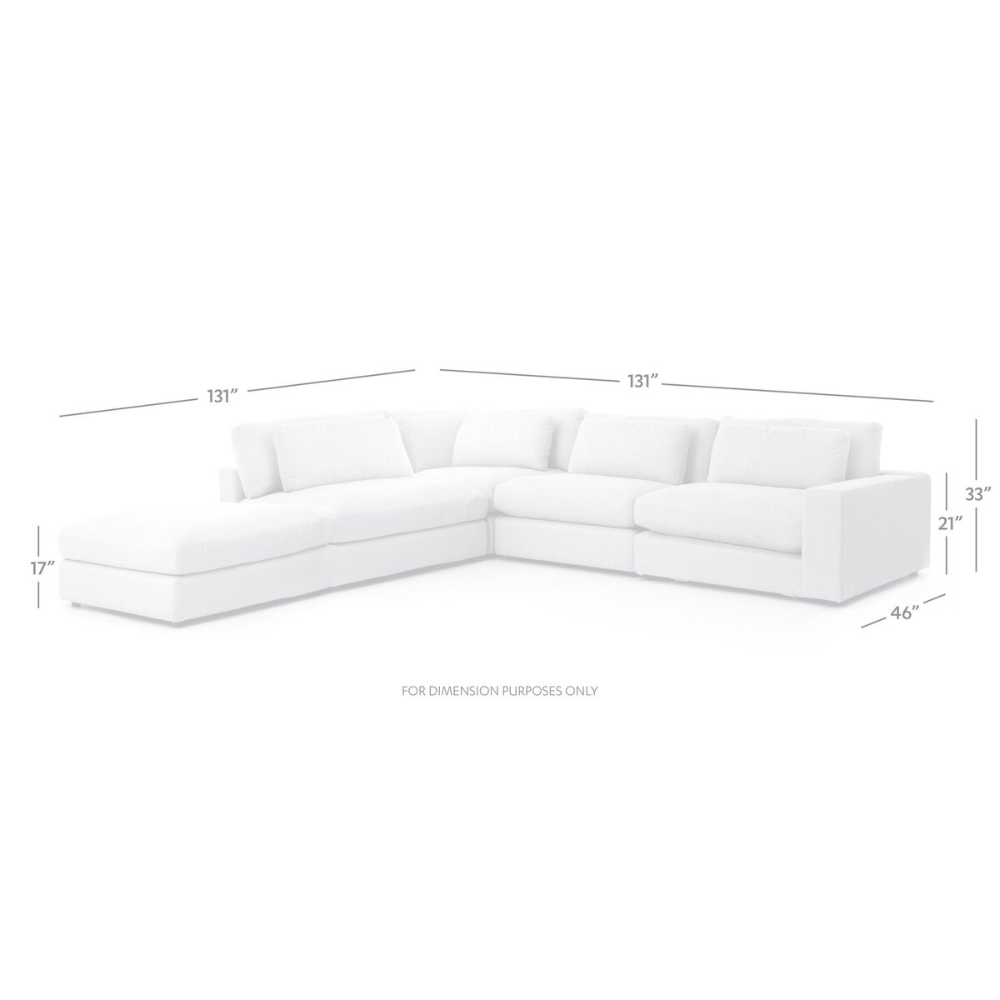 Bloor 4-Piece Sectional w/ Ottoman