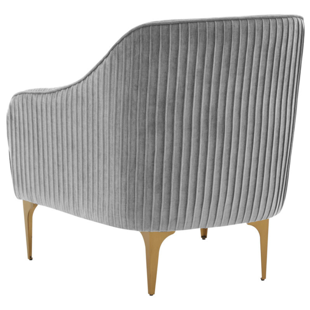 Kim Velvet Accent Chair