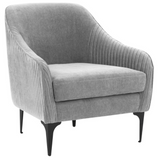 Kim Velvet Accent Chair