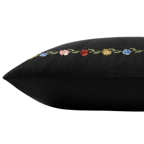 Rifle Paper Co. × Loloi Black/Multi Pillow