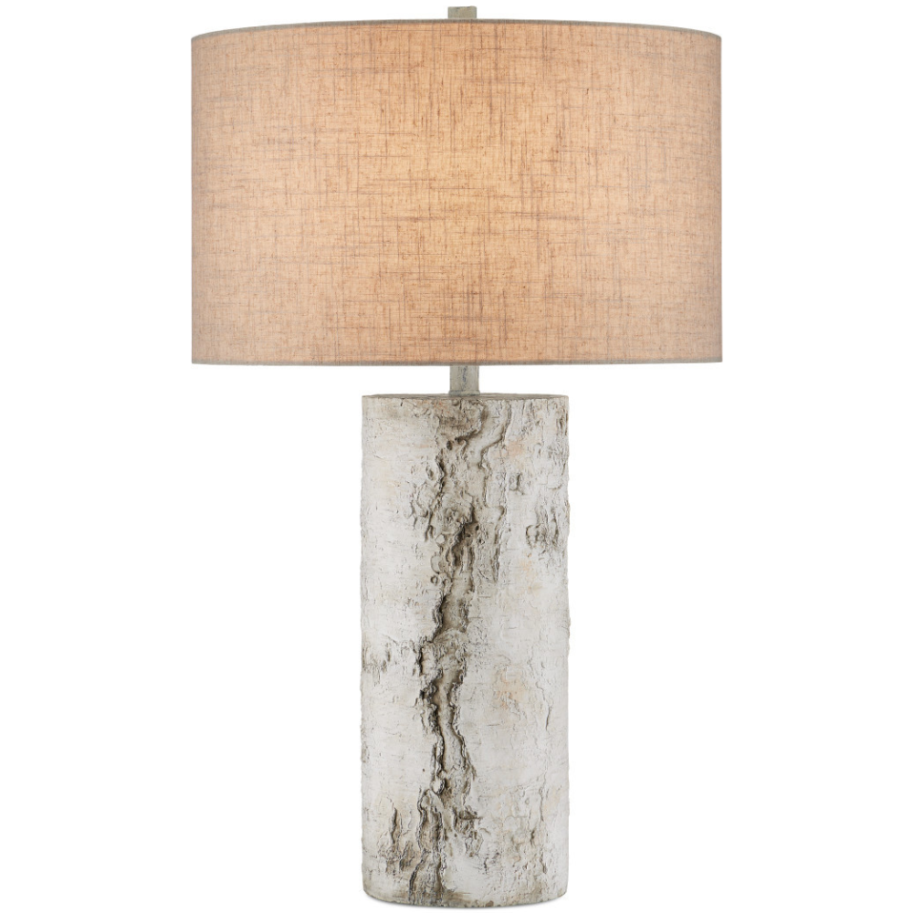 Faux Birch Table Lamp